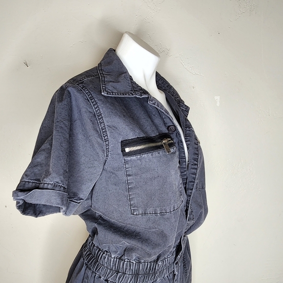 BLANKNYC Washed Black Boiler Romper Size Small - Picture 11 of 14